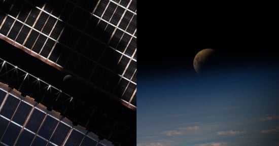 Blood Moon from the ISS